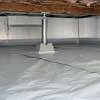 a sealed, encapsulated crawl space with structural repairs present in Concord.
