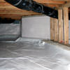 A clean, encapsulated crawl space in Vallejo.