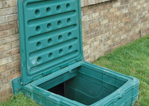lockable crawl space access door installed in San Francisco