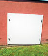 head-on view of one of our doors installed in Windsor for crawl spaces