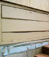 an old-fashioned crawl space door in Fairfield about to be replaced