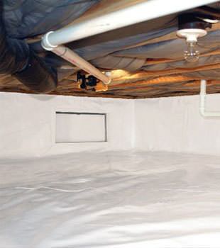 A complete crawl space vapor barrier in Citrus Heights installed by our contractors