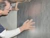 Crawl space insulation installed in California on a dirt floor