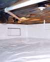 a sealed crawl space installation in Hayward