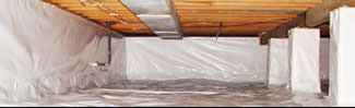 an encapsulated crawl space system in Oakland